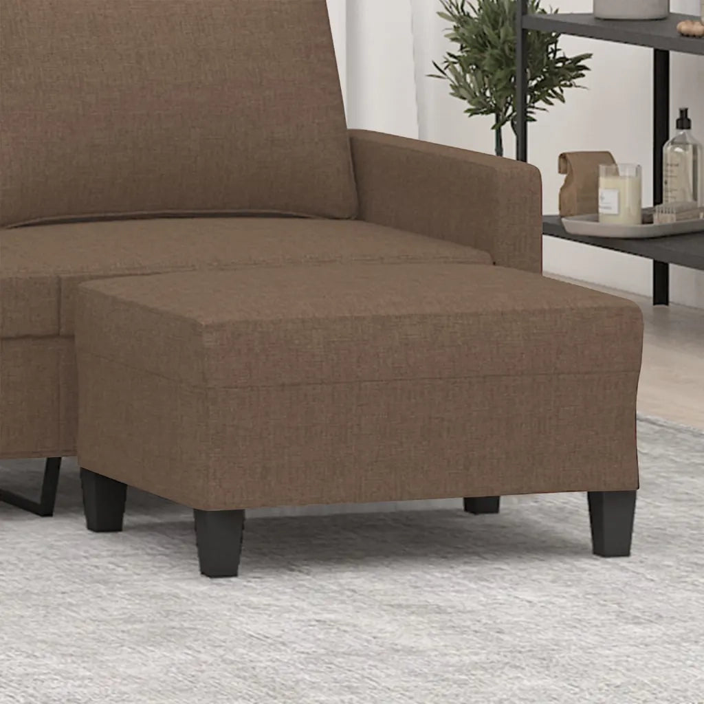 Poggiapiedi Marrone 70x55x41 cm in Tessuto cod mxl 68689