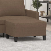 Poggiapiedi Marrone 70x55x41 cm in Tessuto cod mxl 68689