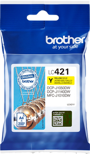 Brother LC-421Y cartuccia d'inchiostro 1 pz Originale Giallo