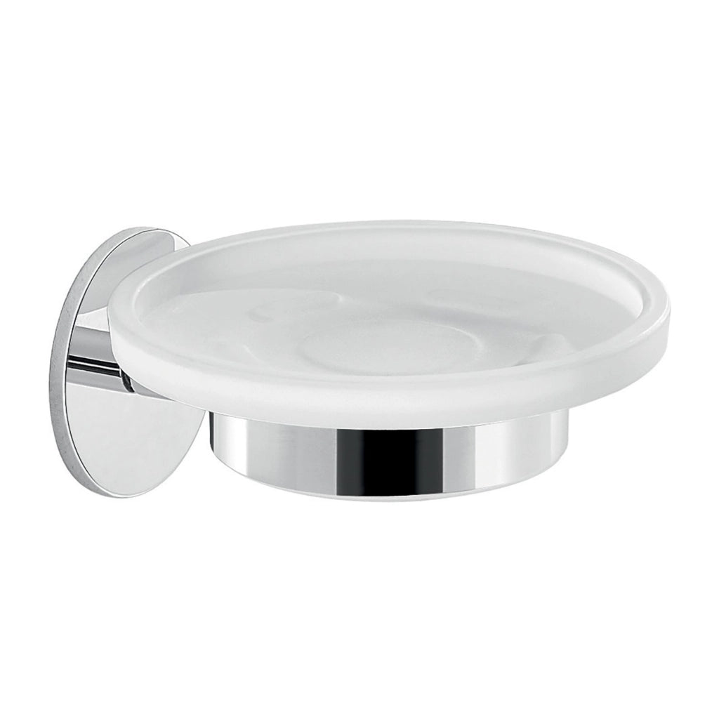 Portasapone da muro in ottone e alluminio 3611 Gedy serie GEA Cromato