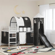 Struttura del letto loft per bambini Bianco e Nero 80 x 200 cm 42020893