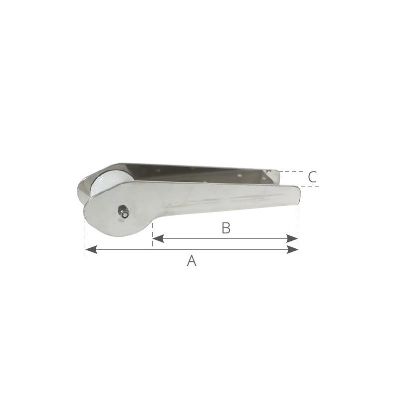 MUSONE DI PRUA INOX MM.330
