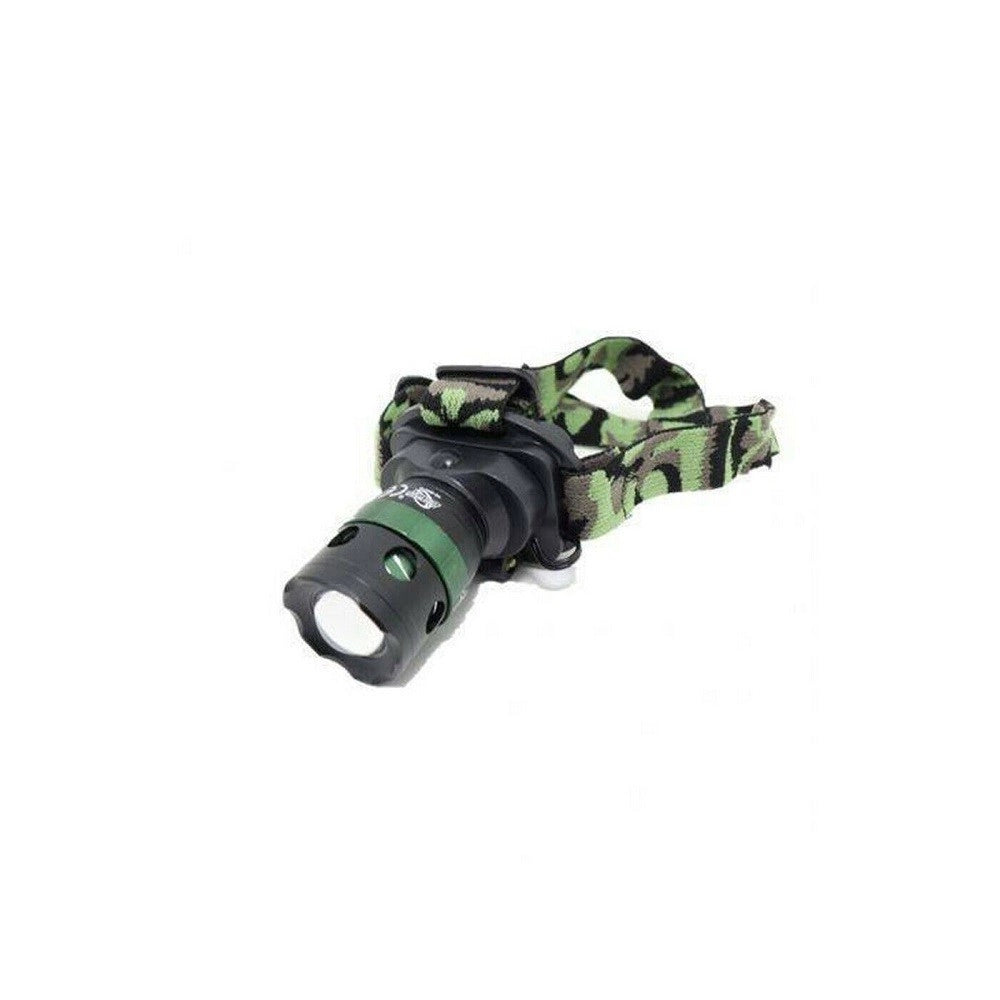 Trade Shop - Torcia Lampada Frontale Led Da Testa Ricaricabile Notturna Campeggi Pesca Q-s120 -
