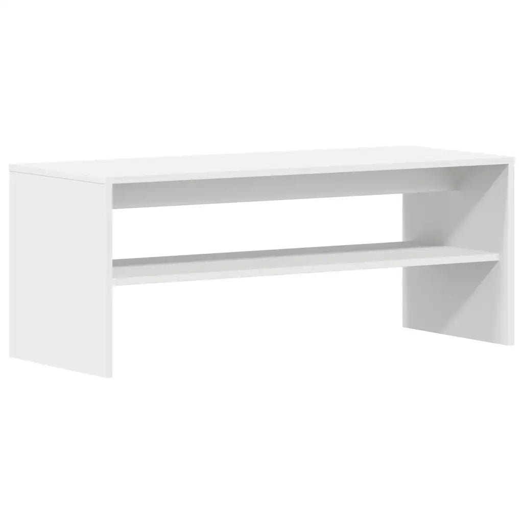 Mobile Porta TV Bianco 100x40x40 cm in Legno Multistrato 859118