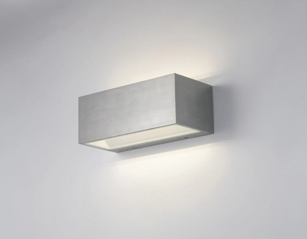 APPLIQUE BIEMISSIONE LED TWIN NIKEL 18W 2150LM CCT 3000K / 4000K IP54 22X8,5X10,3CM