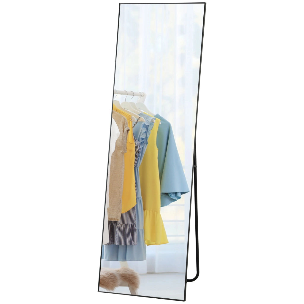 Specchio rettangolare a tutta altezza ¨C zephmum ¨C 50x160 cm nero