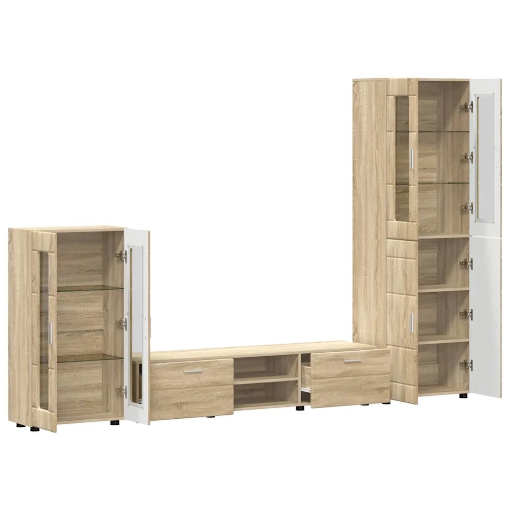 Set mobile TV FLORIN 3 pcs Rovere Sonoma Legno multistrato 3397976