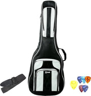 Chitarra Acustica a 6 Corde Completa in Legno con Cinturino Portatile Nero
