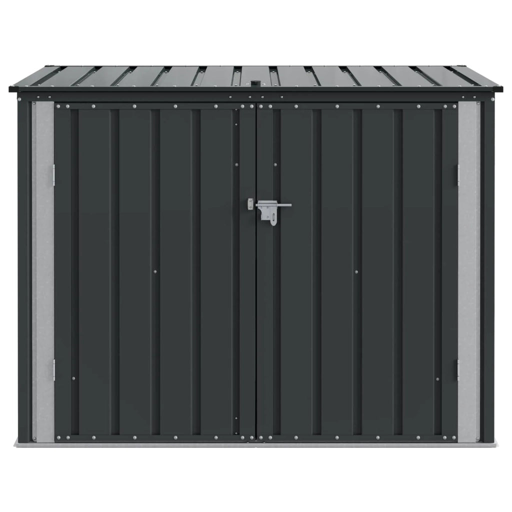 Scatola di Stoccaggio per Giardino Nero 151,5 x 82 x 110,5 cm
