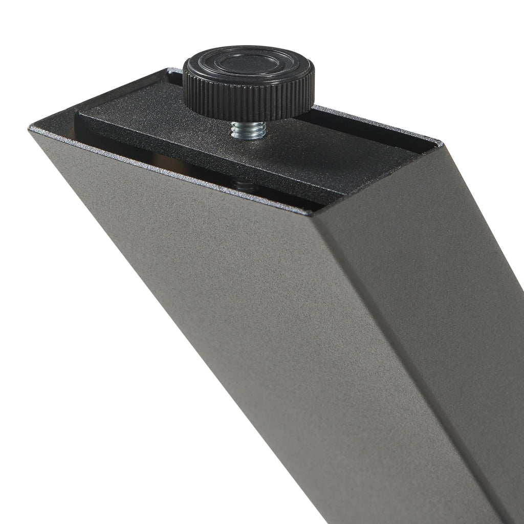 Set di 2 gambe per tavolo da arredamento dal design moderno 42 x 40 cm in acciaio nero 03_0009686