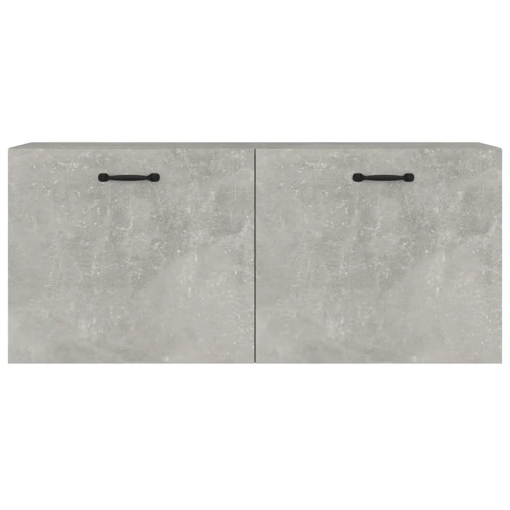 Armadietto a Muro Grigio Cemento 80x35x36,5cm Legno Multistrato cod mxl 43286