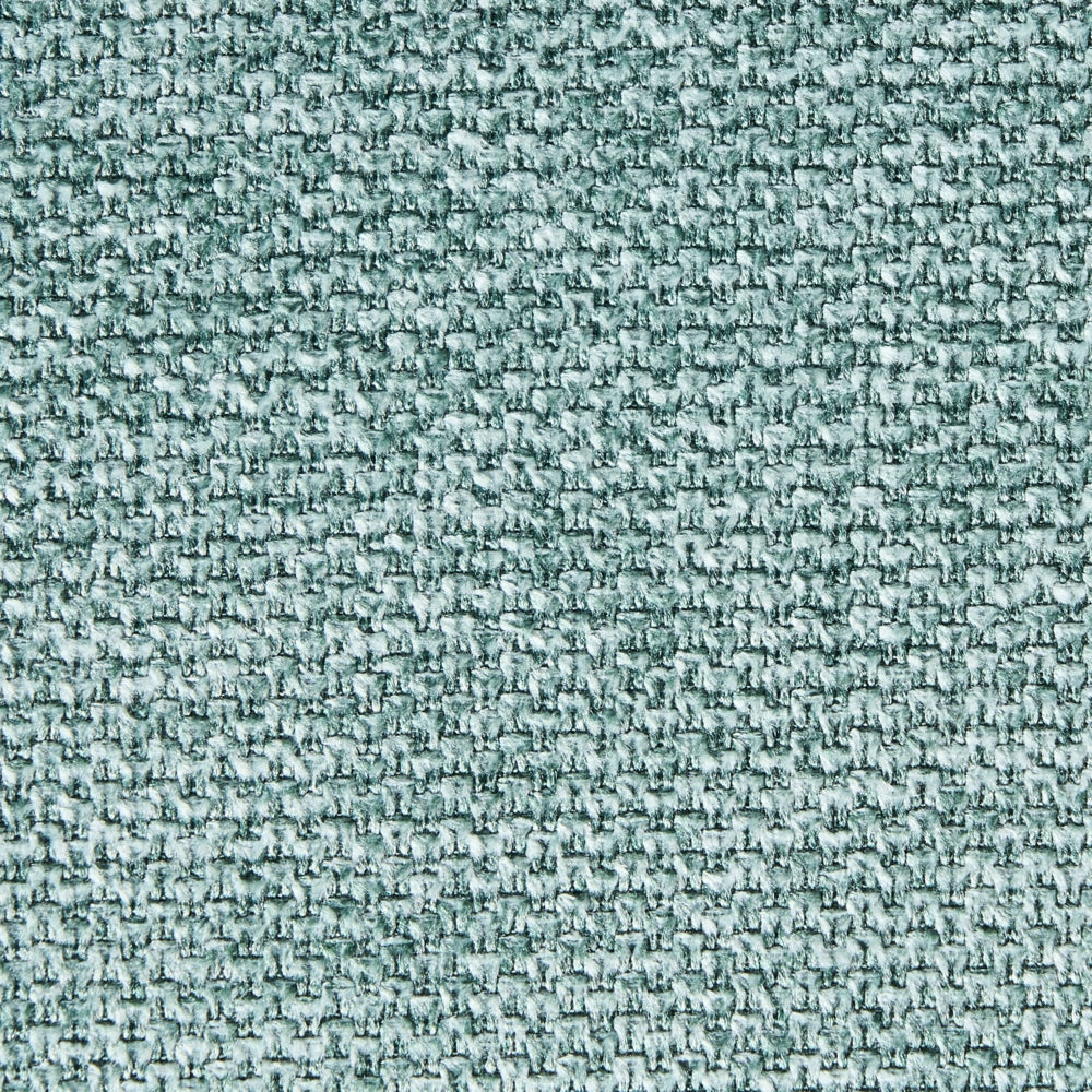 Set di 4 sedie da pranzo in tessuto Tappezzeria verde menta Gambe in metallo nero Design moderno e retrò
