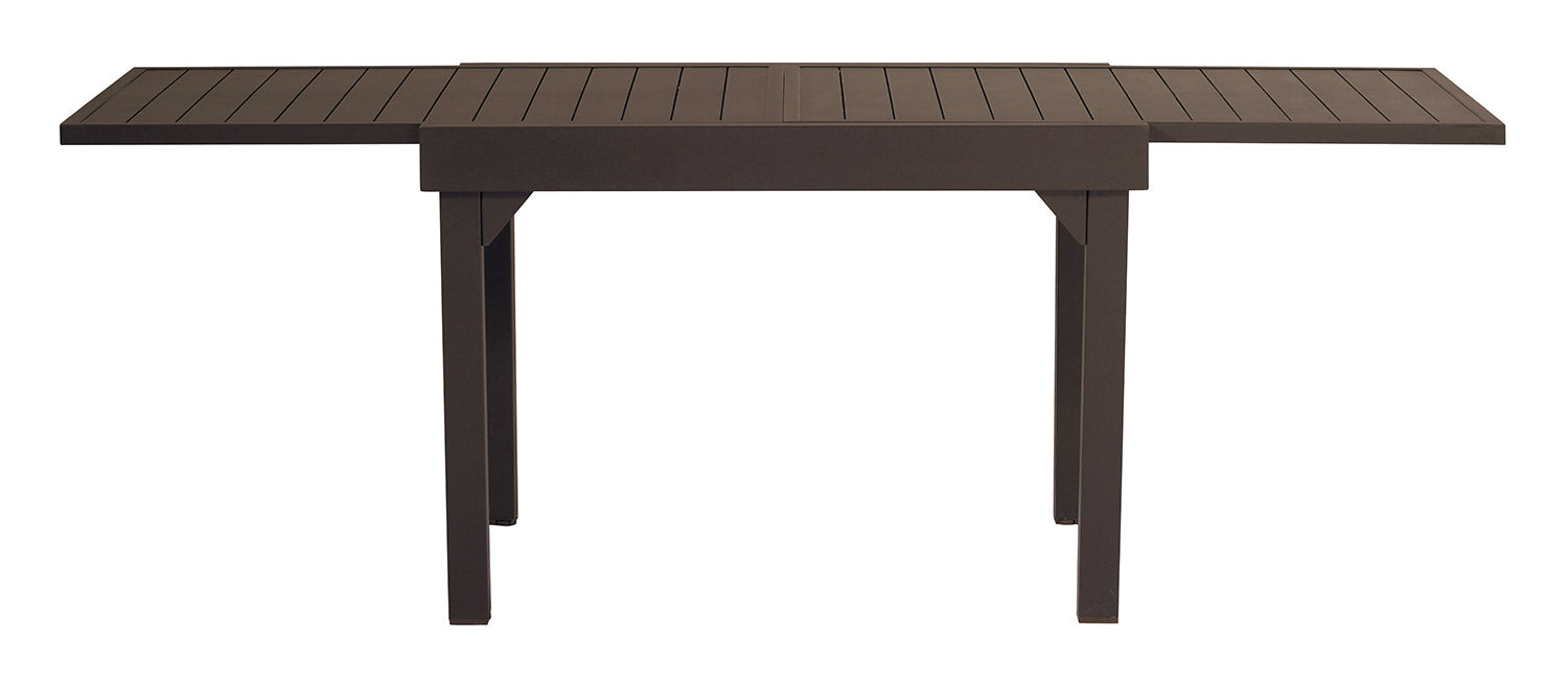 Tavolo Allungabile da Giardino 106/212x75x75 cm Capannori in Alluminio Chocolate