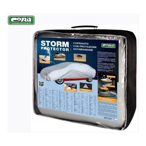 Telo copriauto co ra st76 storm protector antigrandine argento