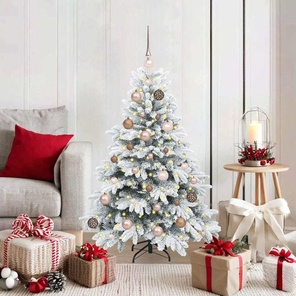 Albero di Natale artificiale con 150 LED Bianco 120 cm PE e PVC 3397586