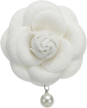 Broches eleganti con fiori di camelie - accessorio perfetto per donne - lana d'arte