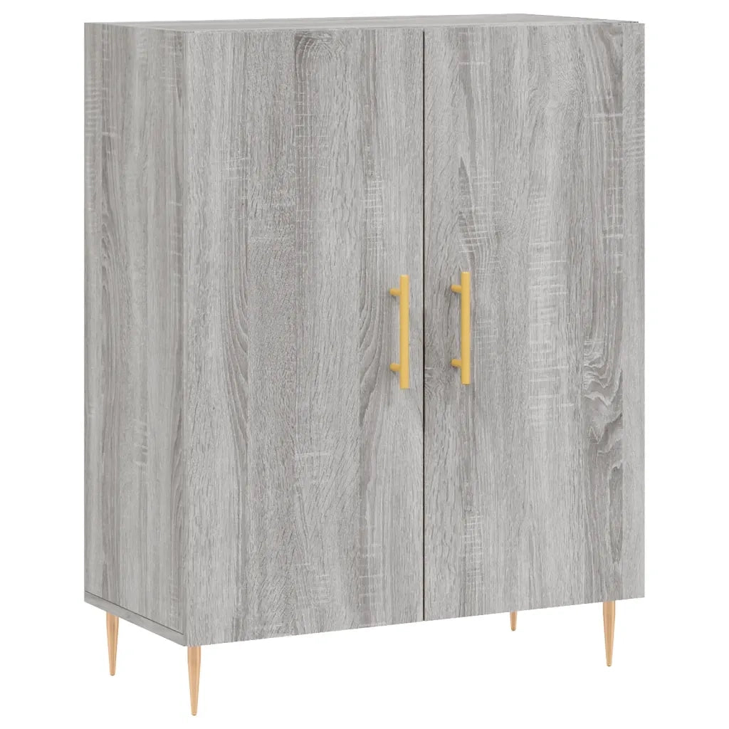 Credenza Grigio Sonoma 69,5x34x180 cm in Legno Multistrato 3199551