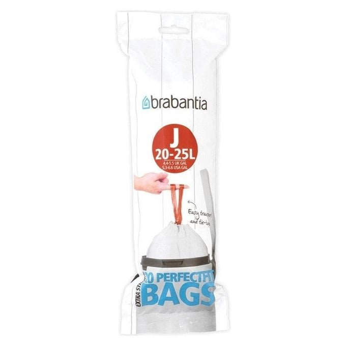 Brabantia 115585 sacchetto per rifiuti 23 L Bianco 20 pz