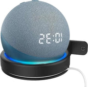 Sostegno per Parete per Echo Dot 3° e 4° Generazione - Reggispeakers Spazia Rendente - Reggispeakers per Parete Multifunzionale - Reggispeaker per Parete per Smart Home (Nero)