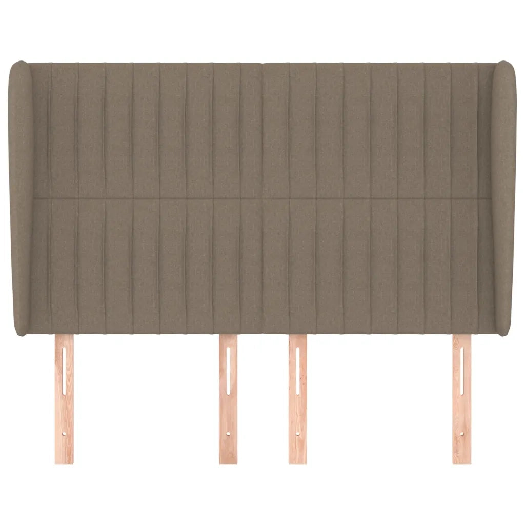 Testiera ad Orecchio-Testata con Orecchie Tortora 147 x 23 x 118/128 cm in Tessuto 238081