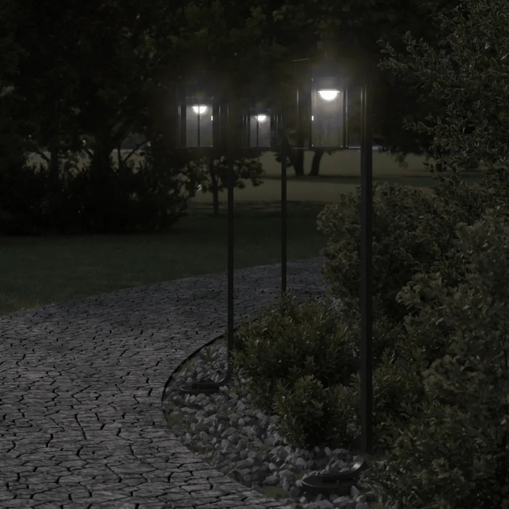 Lampada da Terra per Esterni Argento 100 cm in Acciaio Inox CFW4189090