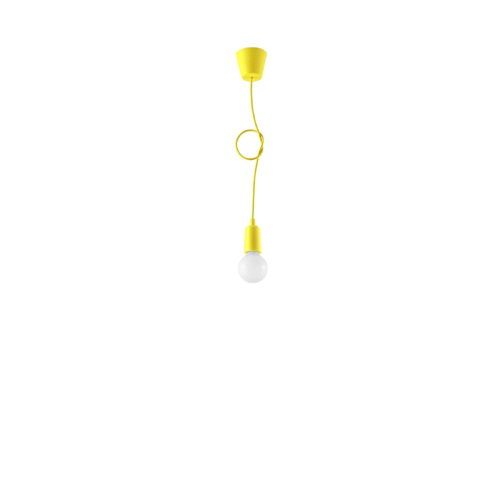 Lampada a sospensione Matero 1 gialla Pure Lume E27