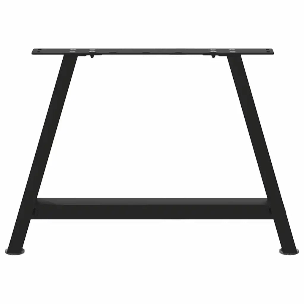 Gambe per Tavolino da Caffè a Forma di A 2 pz Nere 60x(42-43) cm Acciaio 4012836