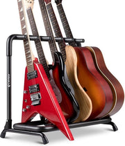Supporto per chitarra pieghevole a 5 posizioni con tubo spesso e rivestimento in gomma schiuma - adatto a tutti i tipi di chitarra