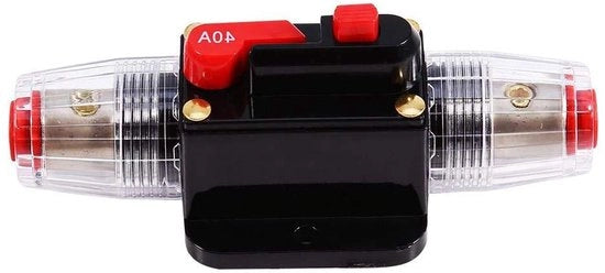 Stoppa corrente 12 V-24 V DC 40A Reset per auto stereo e grandi apparecchi elettrici auto