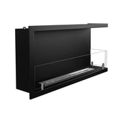 Caminetto Macomer, Camino a Bioetanolo Capacità 1.5 lt, 90x22x45h cm Nero