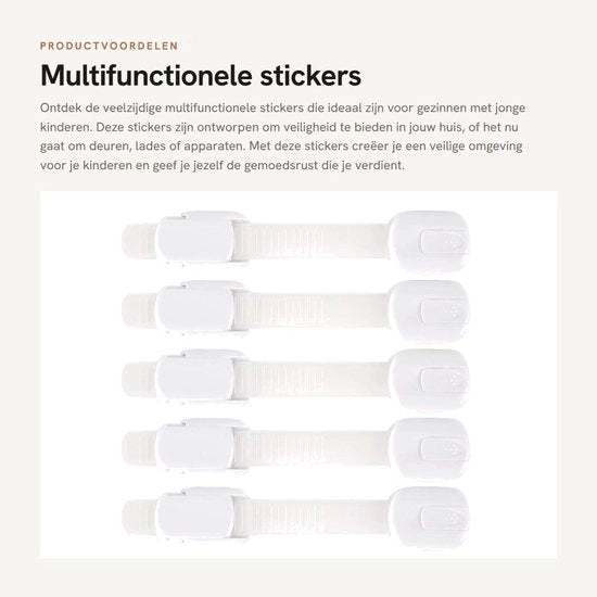 Sticker multifunzionale - 5 pezzi - Soluzioni di sicurezza - Protezione contro gli infortuni - Utile per la casa - Per bambini
