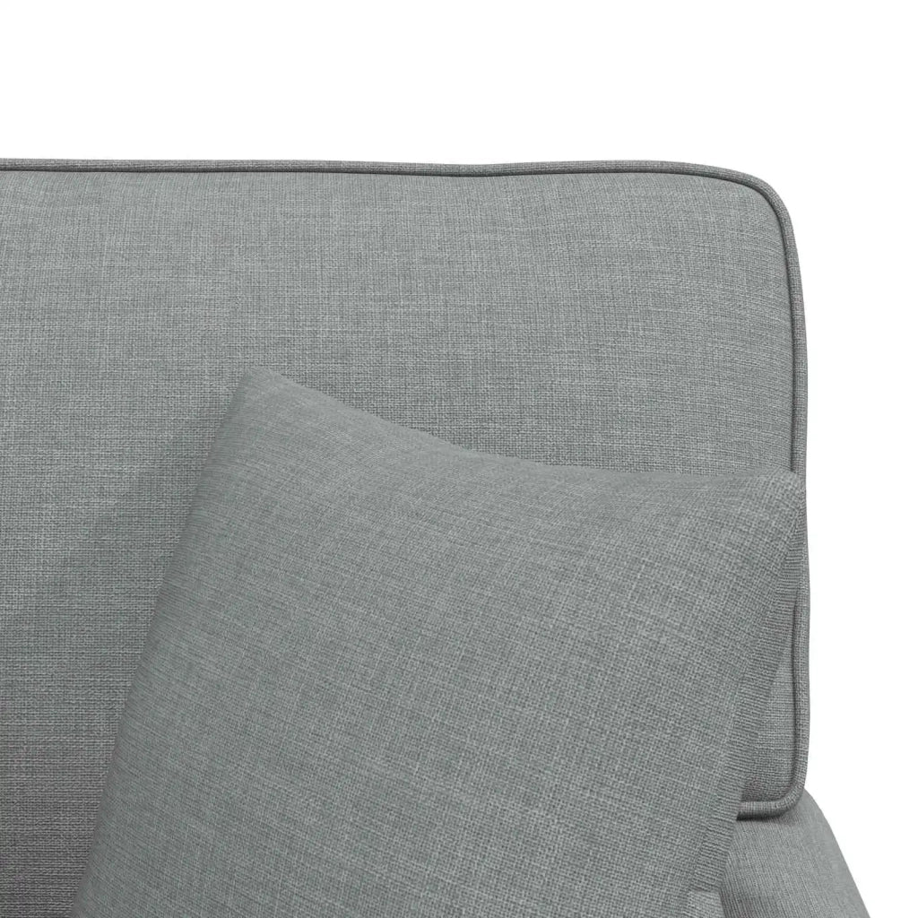 Chaise Longe con Gonna con cuscino 3 pz Grigio chiaro Tessuto CFW3212539