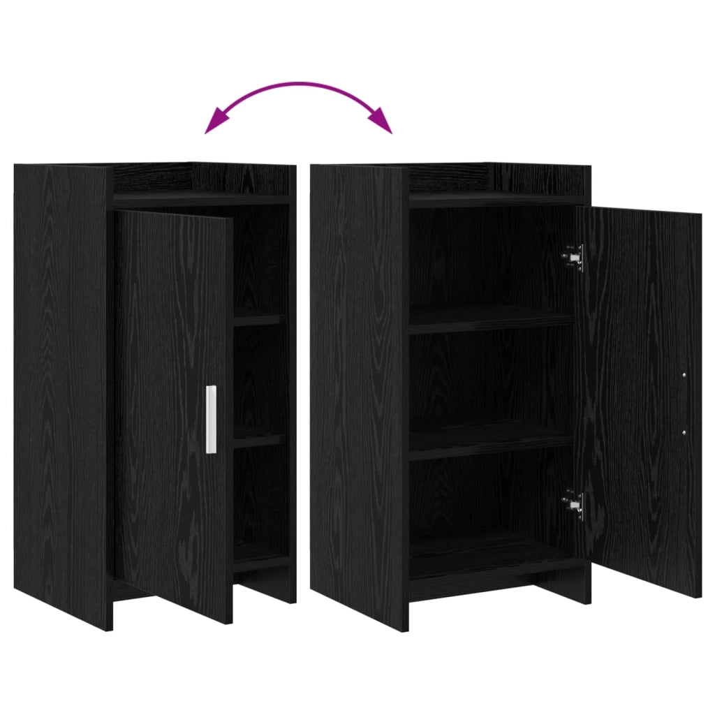 Credenza Rovere Nero 40 x 36 x 80 cm Legno ingegnerizzato 8011052