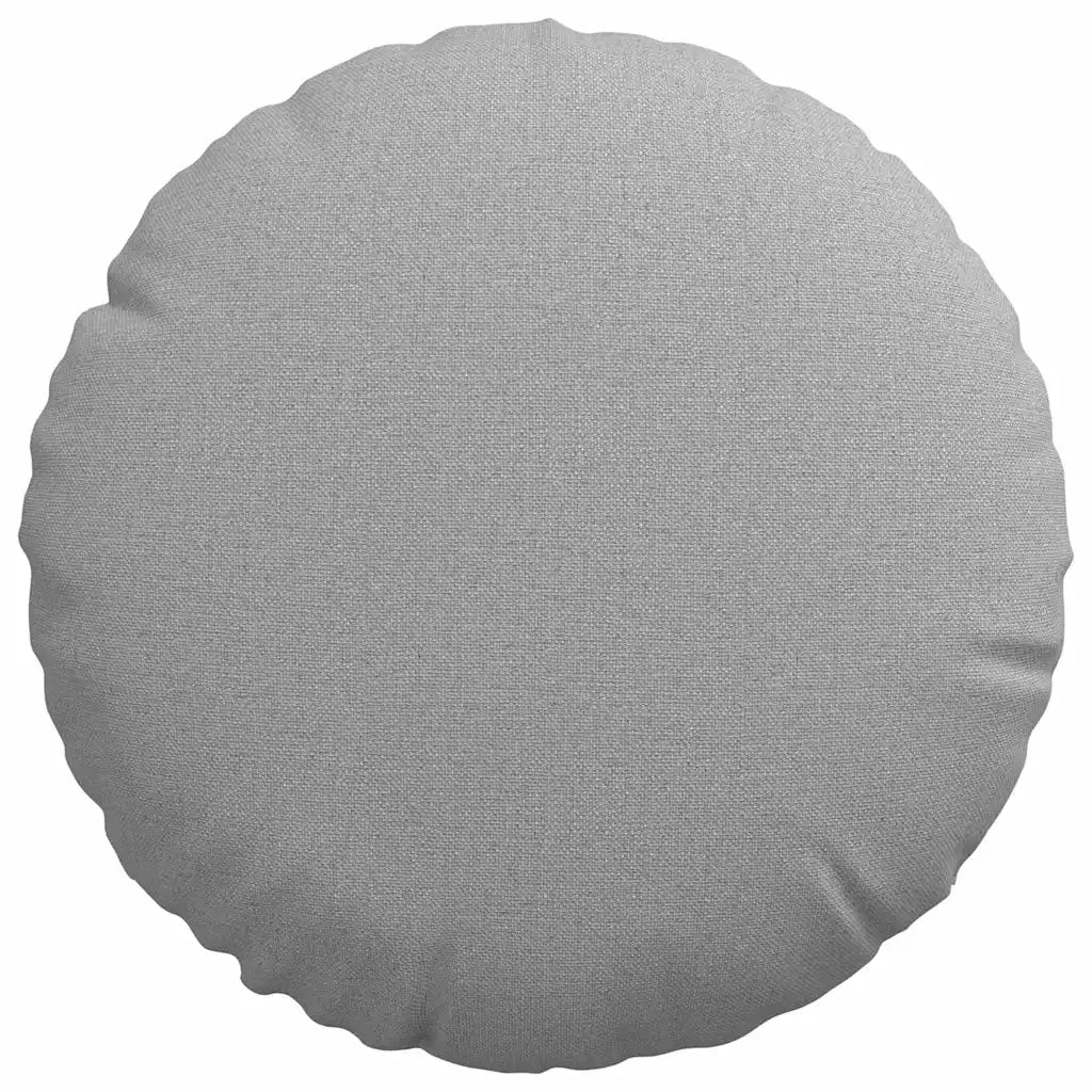 Cuscini per Seduta 2 pcs Grigio Nuvola Ø30 x 13 cm Tessuto 42014096