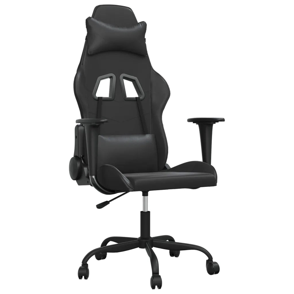 Sedia da Gaming | Sedia da e-sports Nera in Similpelle