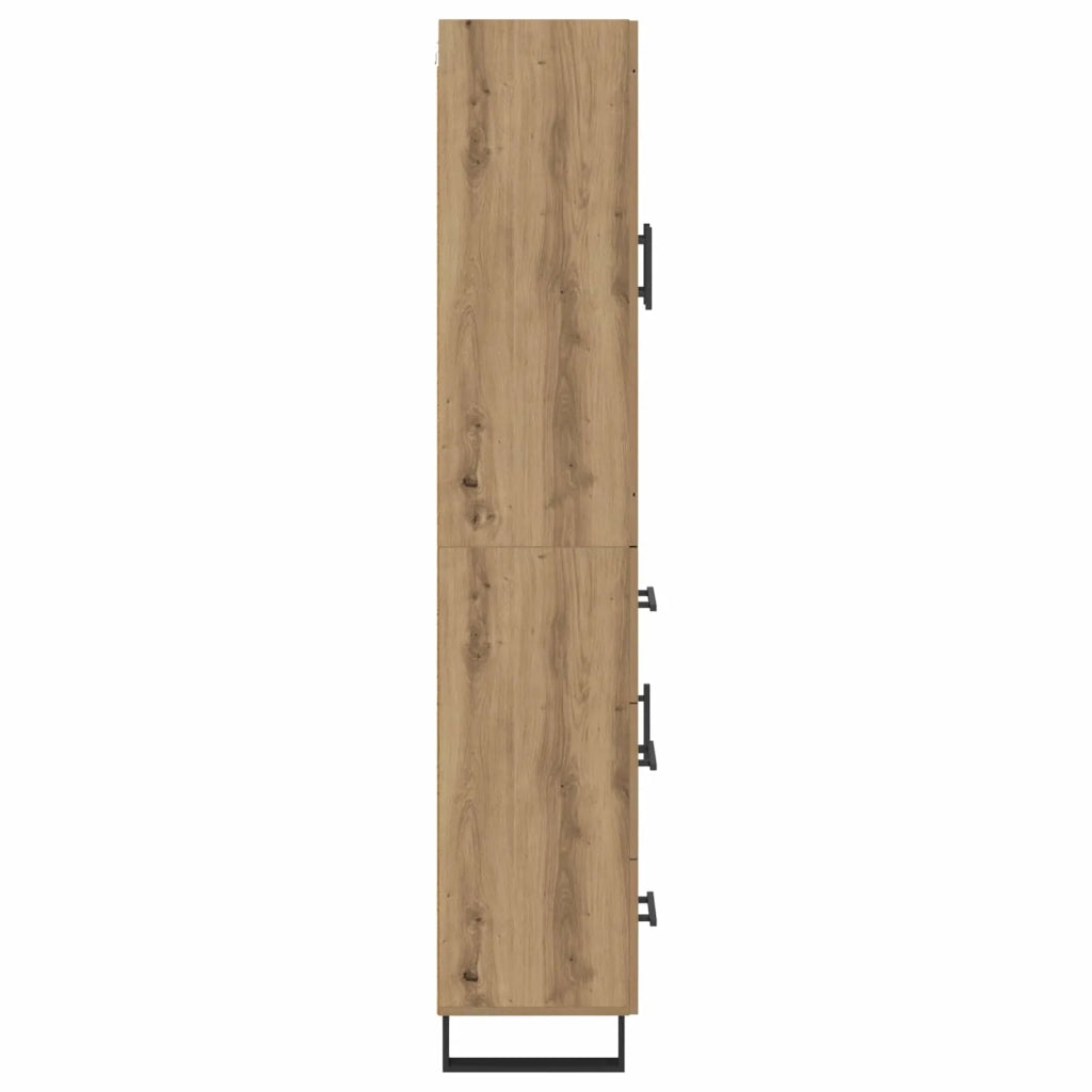 Credenza 2 pcs Rovere artigianale Legno multistrato 3415994