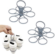 Set di contenitori per bicchieri da 2 - Ospite per bicchieri pieghevole - Contenitore spazievenditore compatto - Maniglia ergonomico - Contenitore per bicchieri solido - Ideale per campeggio/festival