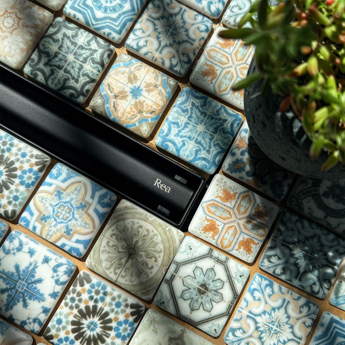 Canalina Di Scarico Neox Slim Pro Black 80