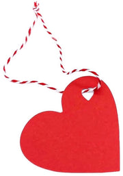Hanger per regalo 200 pezzi - Hanger a forma di cuore - Lint di carta - Fortunato per il DIY - Filo di seta 25 m - Carta forte di alta qualità - Hanger per regali