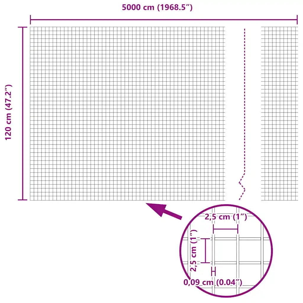 Recinzione in Rete Saldato Grigio 42005256