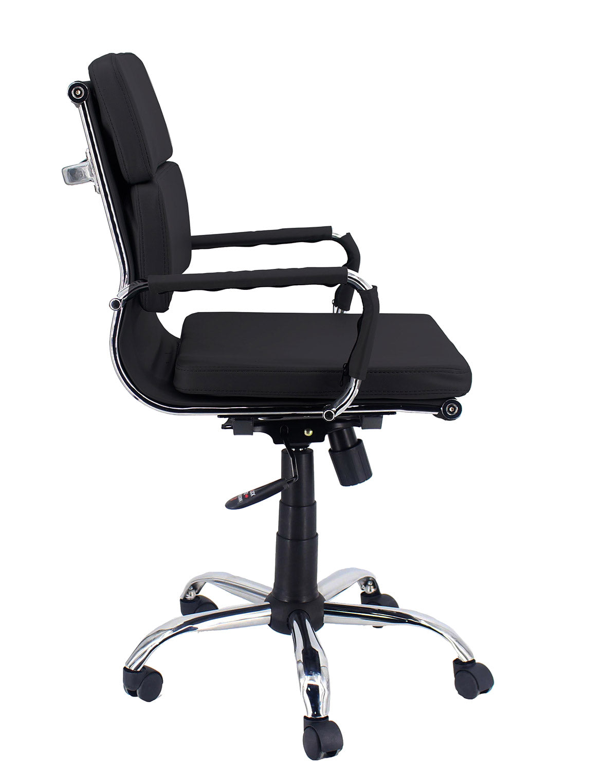 Sedia Poltrona Direzionale da Ufficio in Similpelle Mito Nera