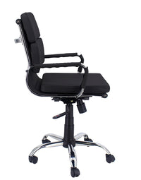 Sedia Poltrona Direzionale da Ufficio in Similpelle Mito Nera