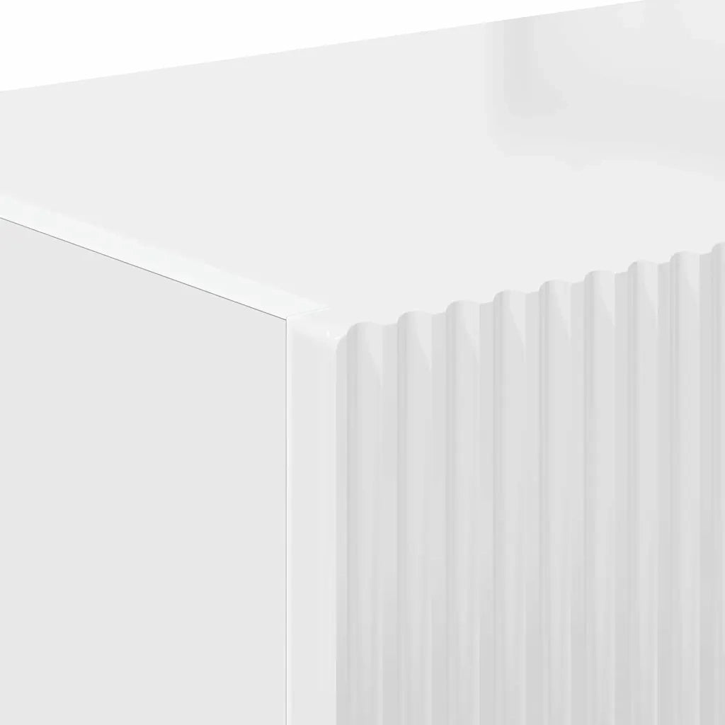 Mobile TV da parete-Mobile TV a Muro-Credenza TV Bianco Lucido 60 x 31 x 29.5 cm 182090