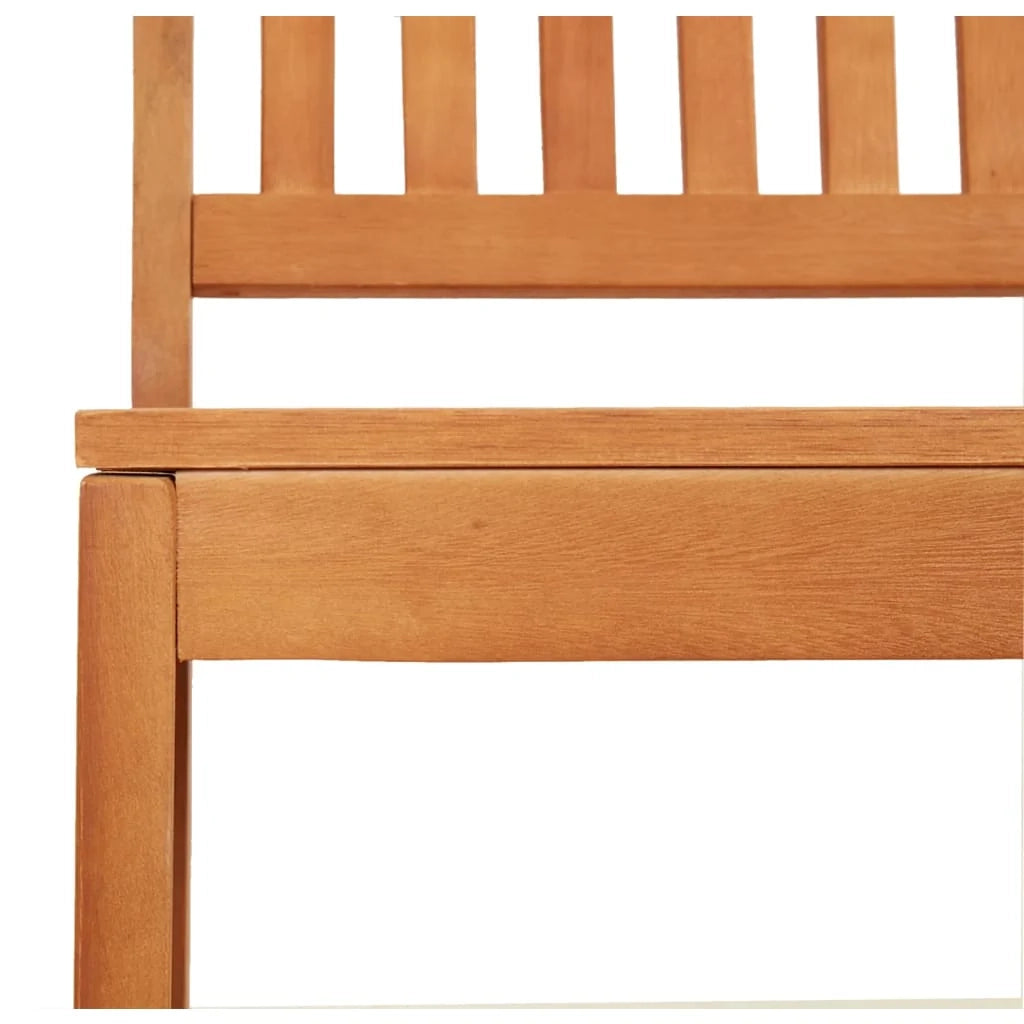 Panca da giardino mobili da giardino per esterni terrazza 110 x 45 x 77 cm in legno massello di eucalipto 02_0011173