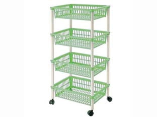 CARRELLO MITO 4 PIANI CON RUOTE CM.40X29X85H.  cm.40x29x85h. TONTARELLI