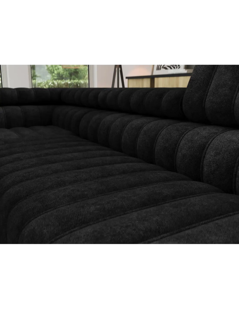 Divano ad angolo collezione KANEDOJO colore Nero