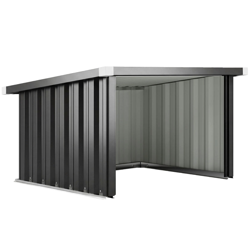 GARAGE PER RASAERBA ROBOT 108 x 86 x 62,5 cm Acciaio Grigio Scuro