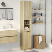 vidaXL Armadietto da Bagno Rovere Sonoma 32x34x188,5 cm in Truciolato