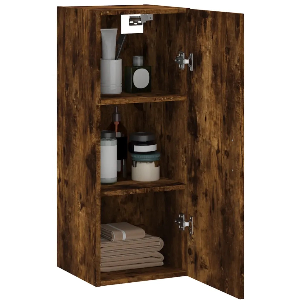 Mobile a Parete Rovere Fumo 34,5x34x90 cm 828873