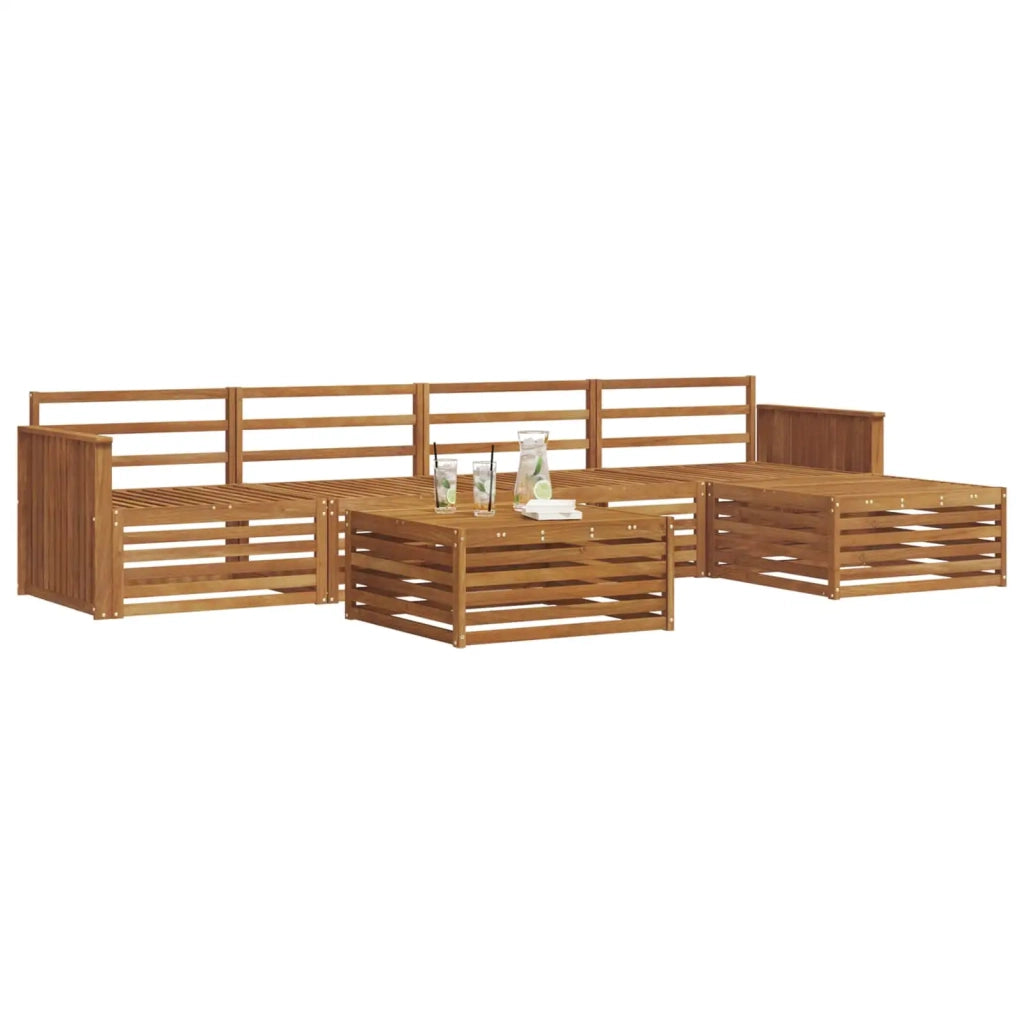 Set di divani da esterno 6 pcs Naturale 3373334